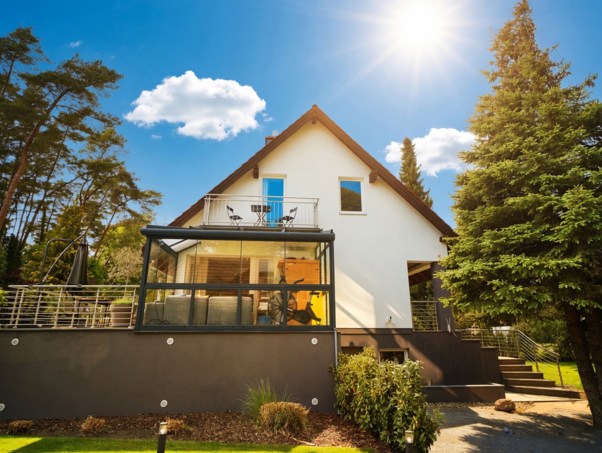 Crosslake Potsdam — Haus mit Wintergarten